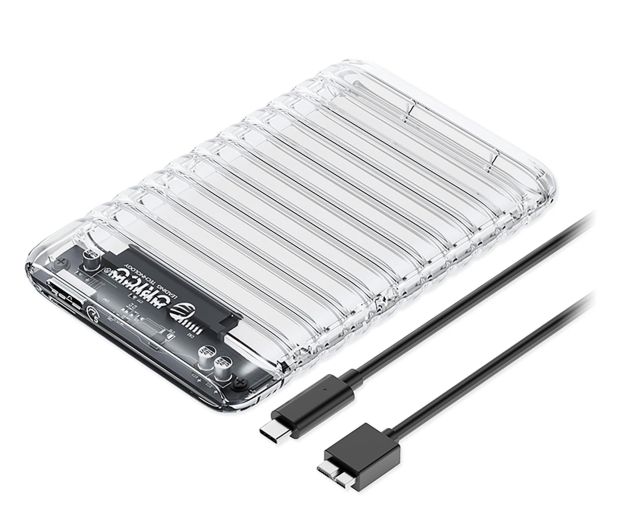 Orico SATA 2,5" HDD/SSD USB Micro-B 5Gb/s - przezroczysta - 1343427 - zdjęcie